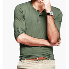 Male Plain Blank Light Slim Fit Green T-Shirts